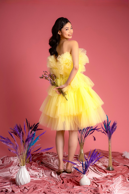 Yellow Tulle Dress
