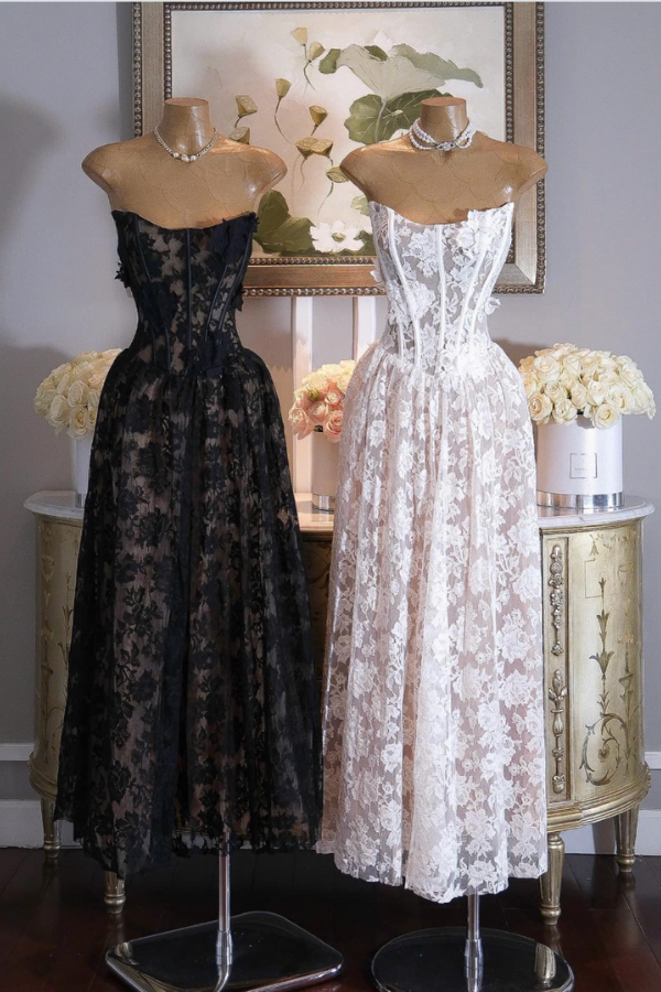 Black Lace Long Dress