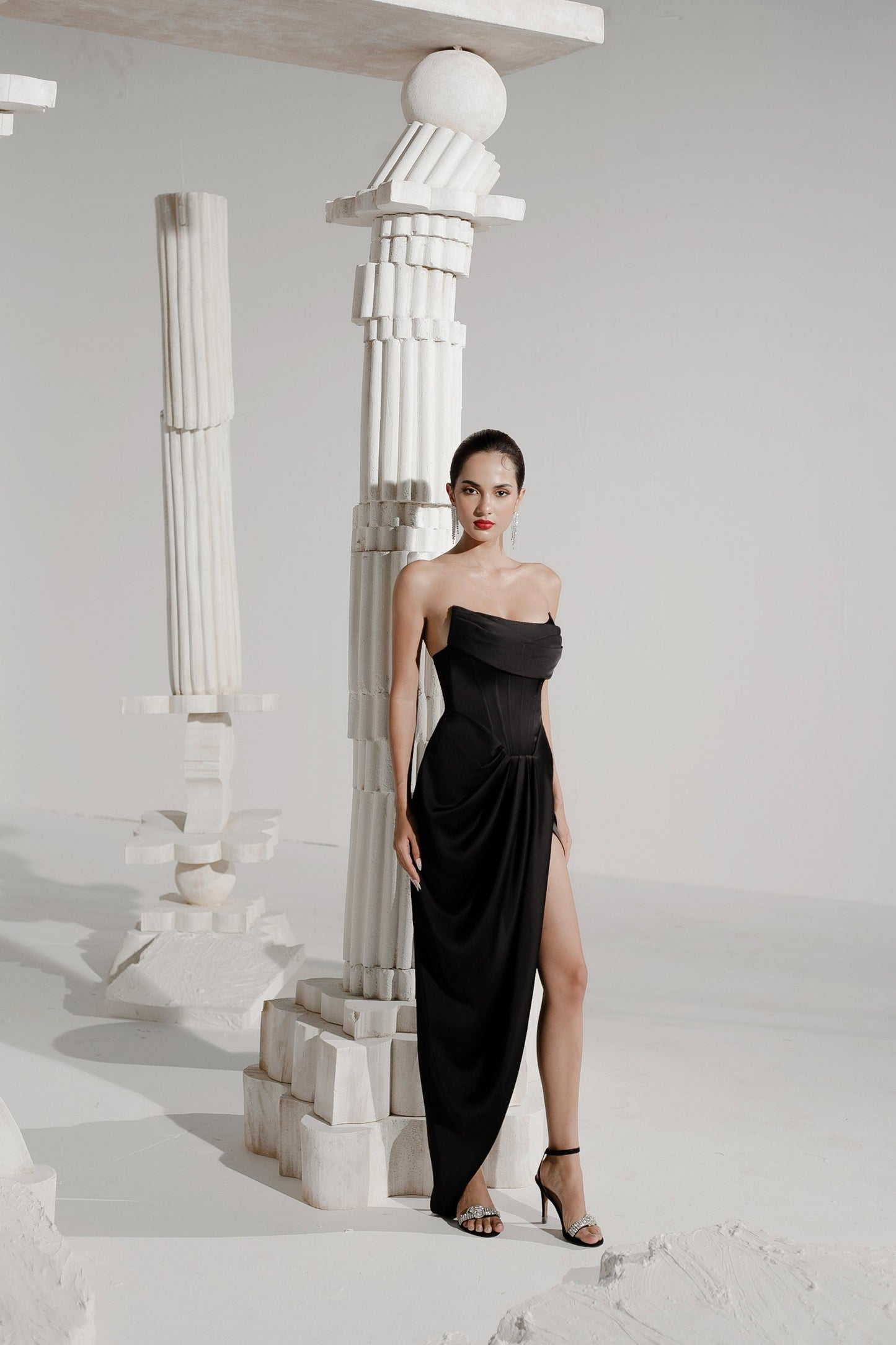 DZ Black Slit Dress – My Store