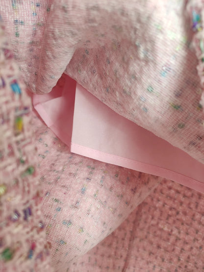 Pink Tweed Dress