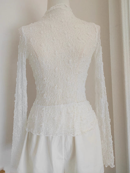 White Long Sleeve Dress