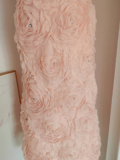 Peach Flower Long Dress