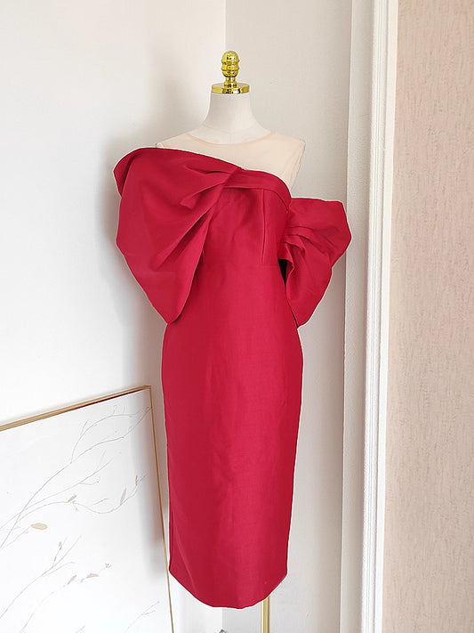 Red Ribbon Dress