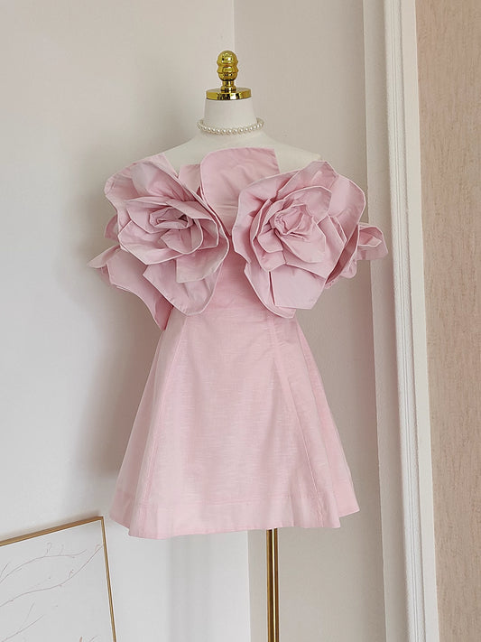 Pink Flower Dress