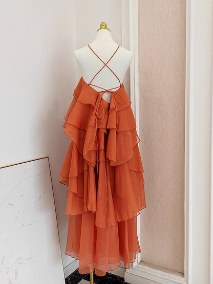 Orange Long Dress
