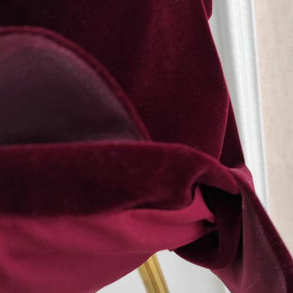 Red Velvet Petal Dress