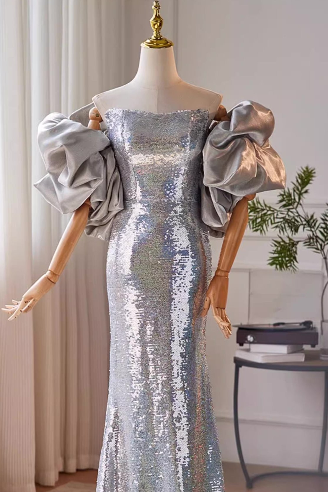 Silver Long Gown