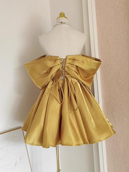 Gold Off Shoulder Dress