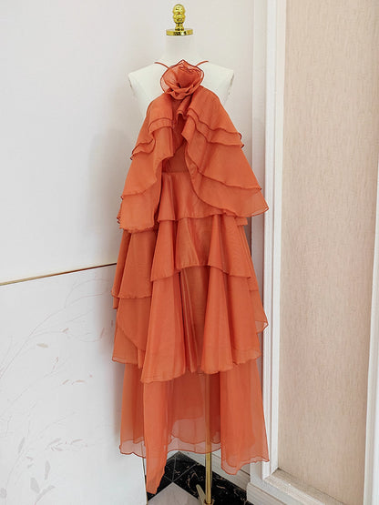Orange Long Dress