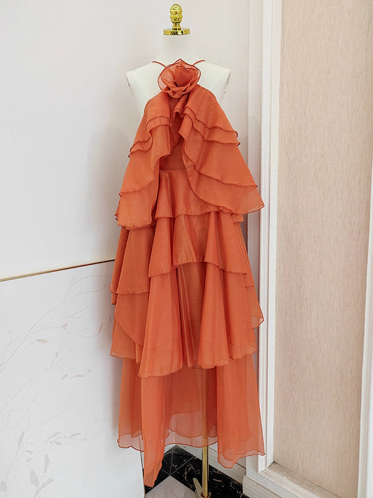 Orange Long Dress