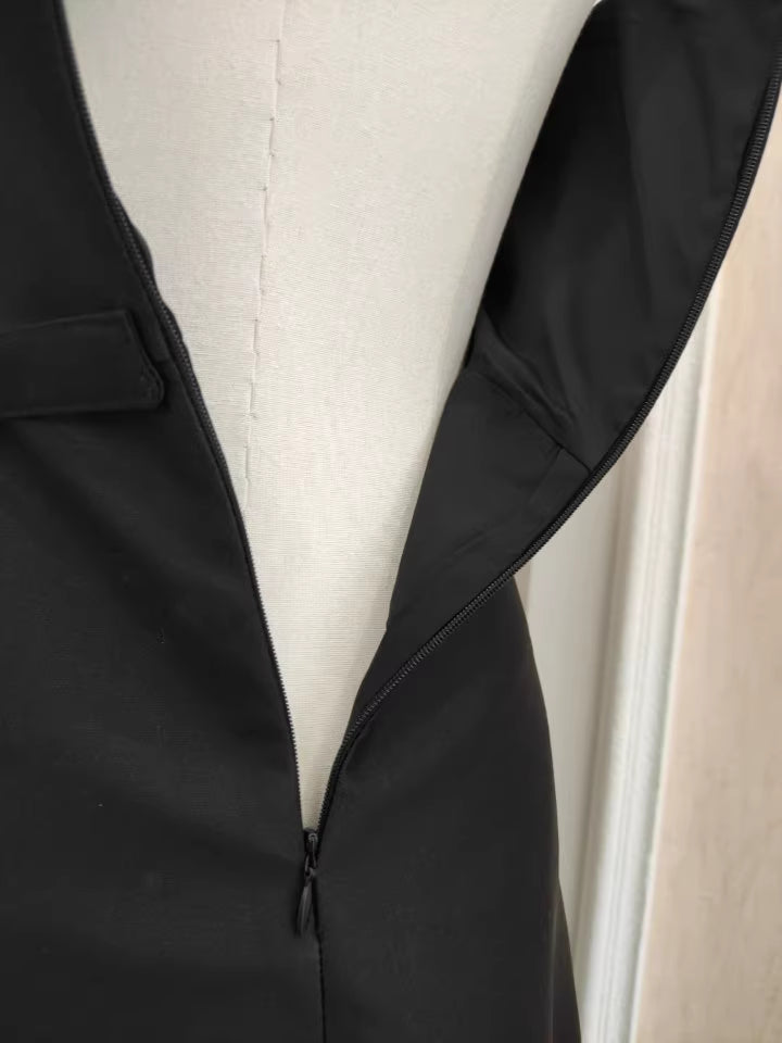 Black Dress with Rhinestones