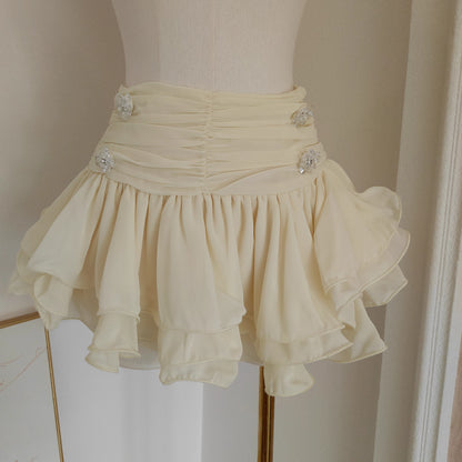 Cream Ruffle Set