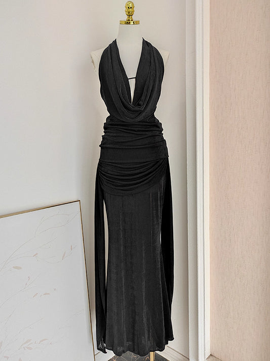 Black Backless Dress
