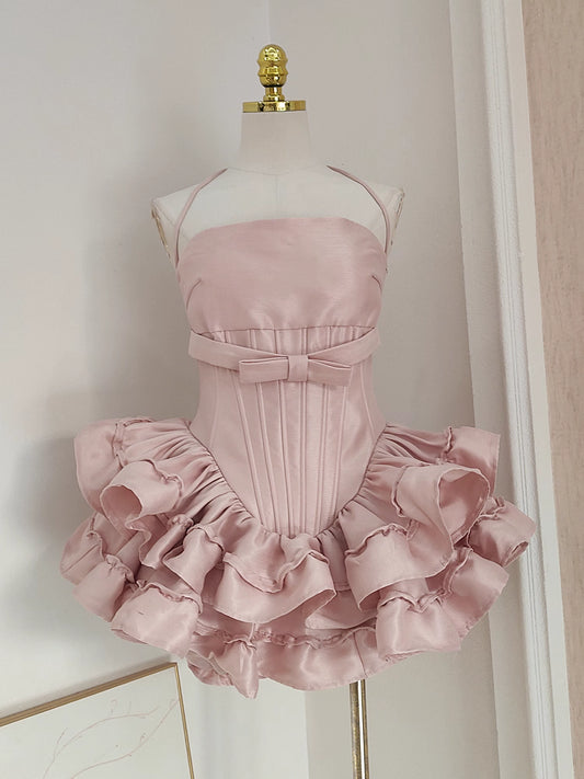 Pink Ruffle Coquette Dress