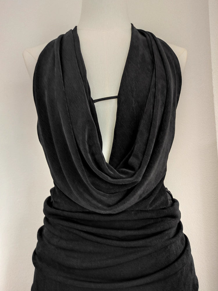 Black Backless Dress