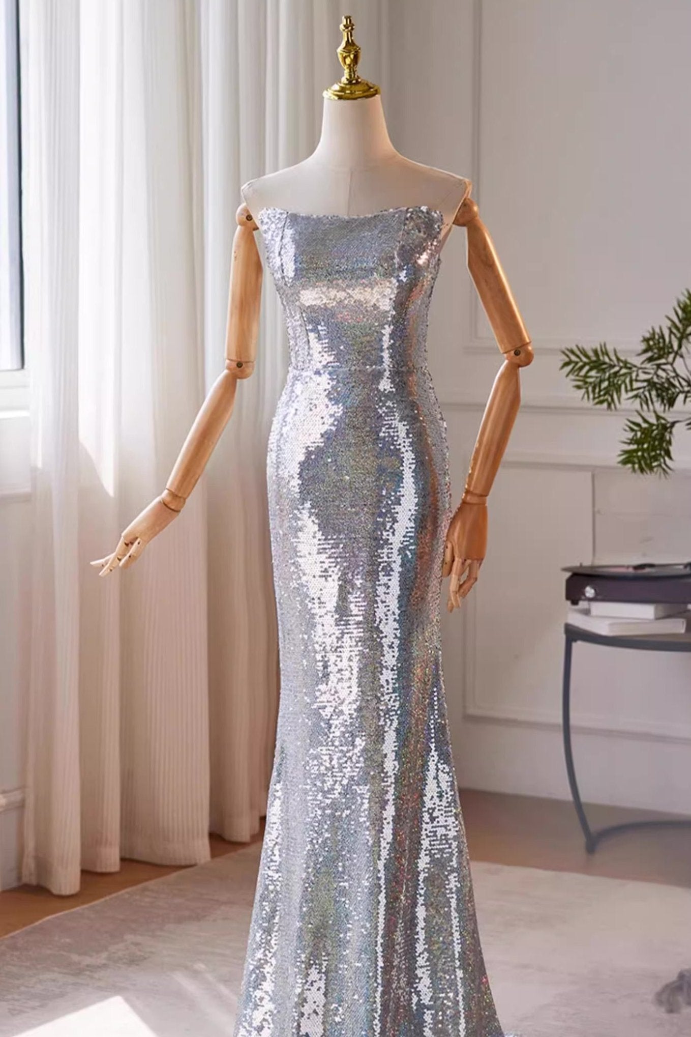 Silver Long Gown
