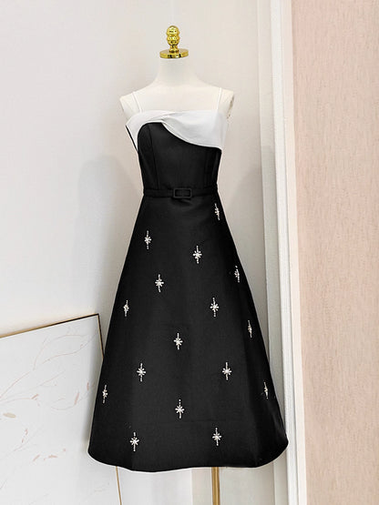 Black Dress with Rhinestones