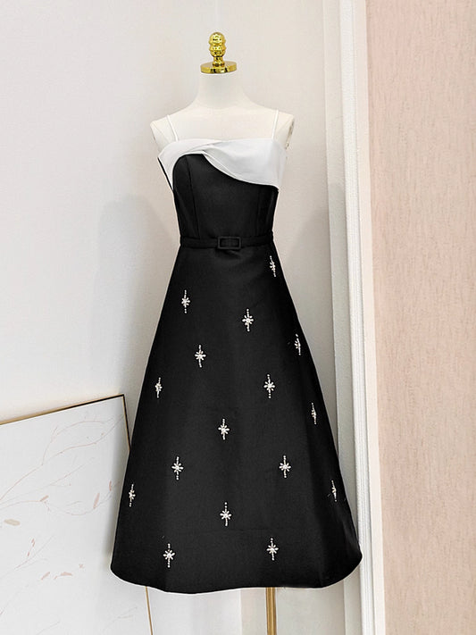 Black Dress with Rhinestones