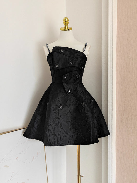 Black Flower Dress