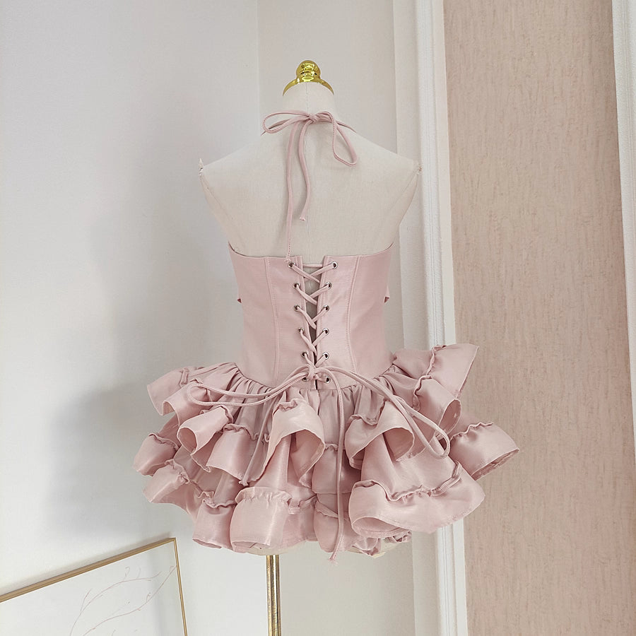 Pink Ruffle Coquette Dress