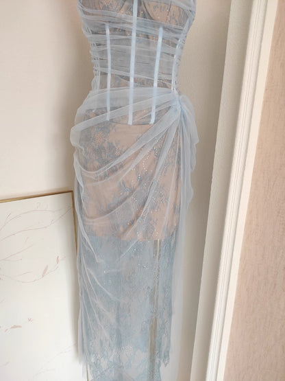 Blue Lace Dress
