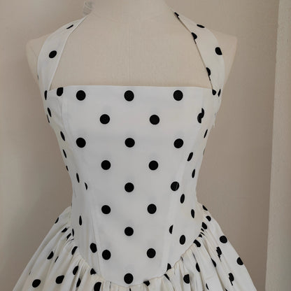 White Polka Dots Dress