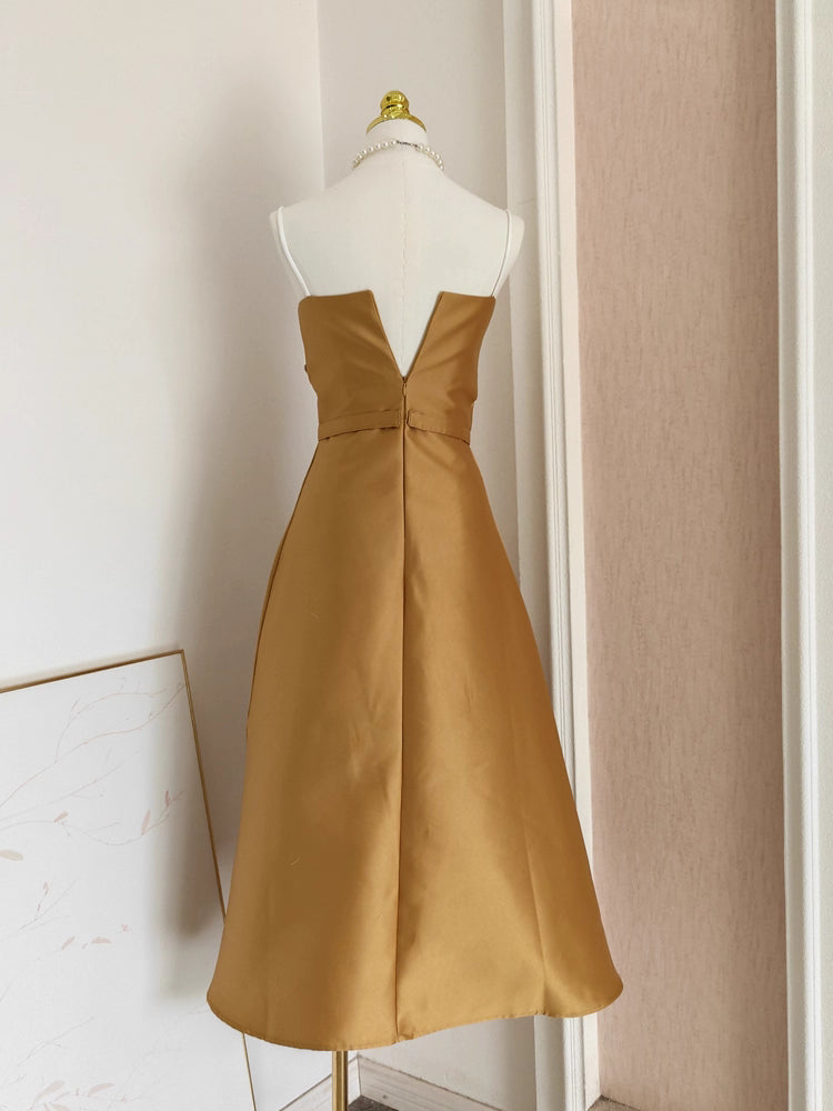 Brown Dress with Rhinestones