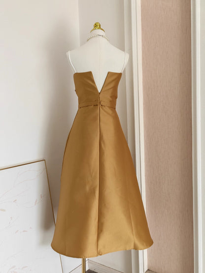 Brown Dress with Rhinestones