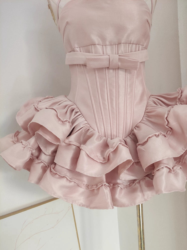 Pink Ruffle Coquette Dress