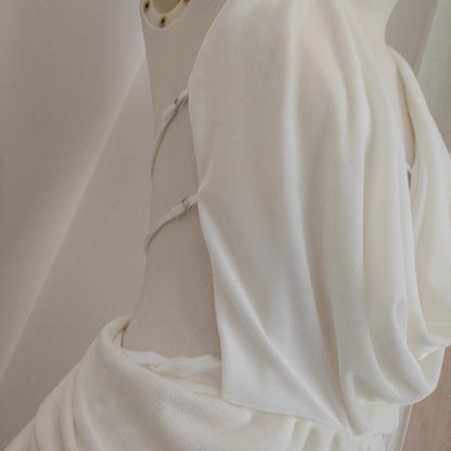 White Backless Dress