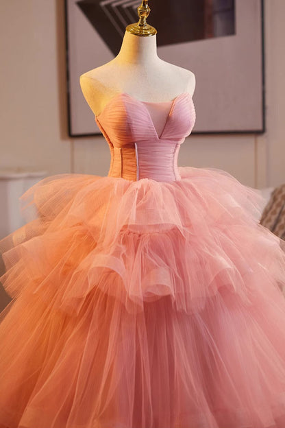 Pink Tulle Ballgown