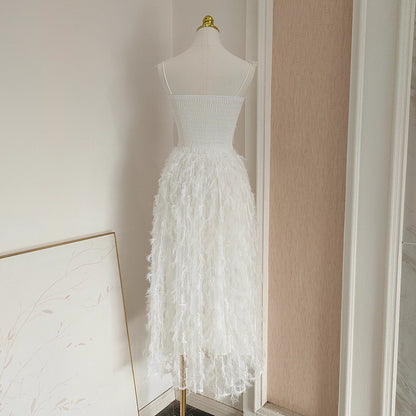 White Feathers Dress