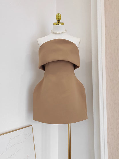 Brown Tube Dress