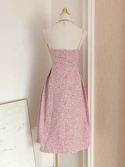 Pink Tweed Dress
