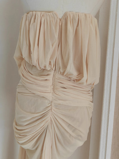 Cream Tube Dress