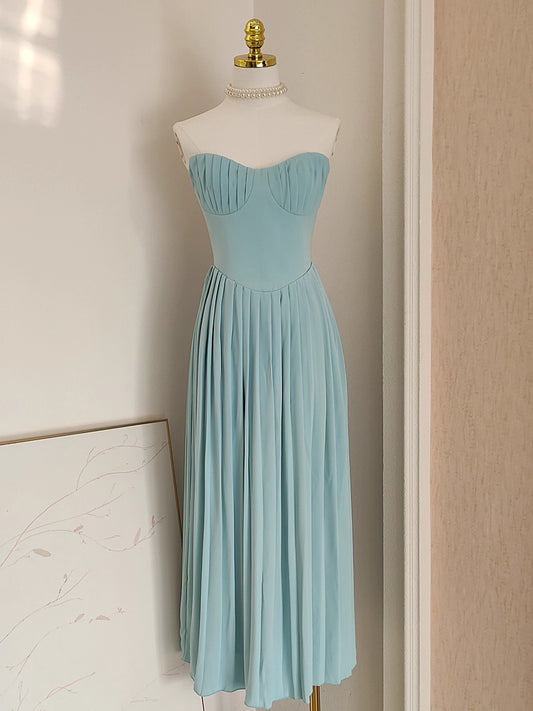 Sky Blue Tube Dress