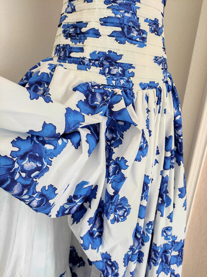 Blue Flower Long Dress
