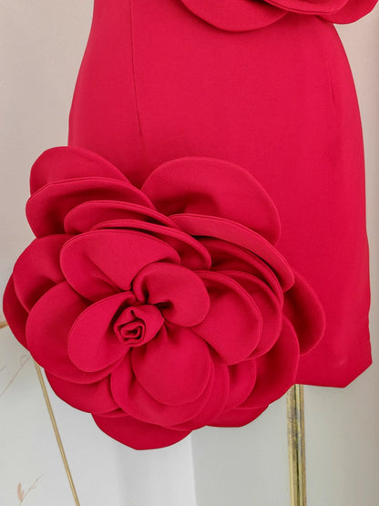 Red Flower Dress