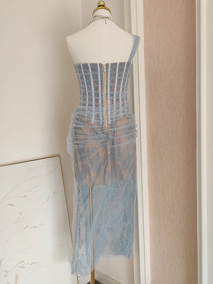 Blue Lace Dress