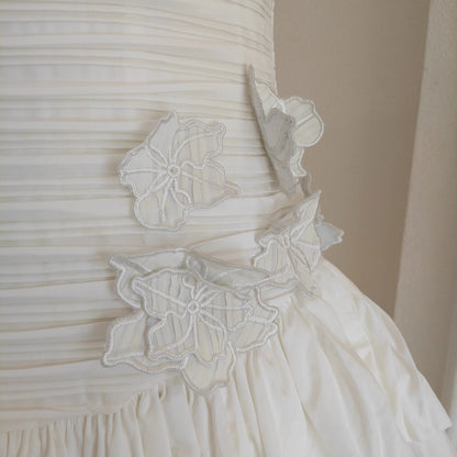 White Flower Tube Dress