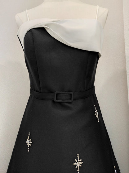 Black Dress with Rhinestones