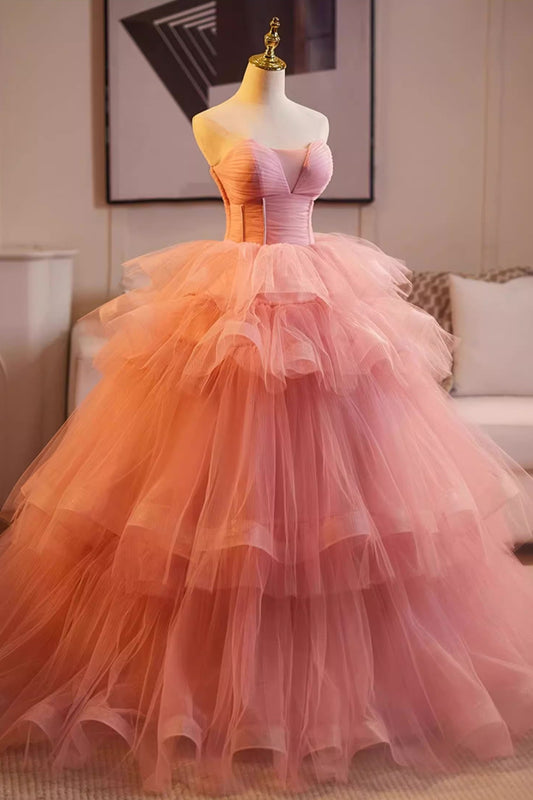 Pink Tulle Ballgown