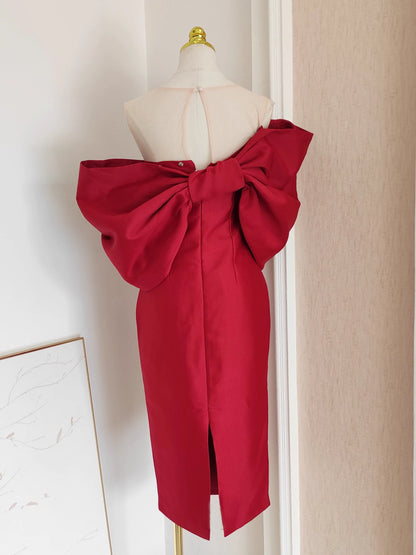 Red Ribbon Dress