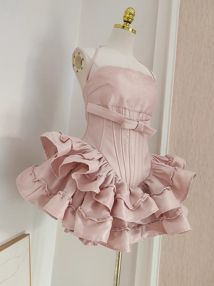Pink Ruffle Coquette Dress