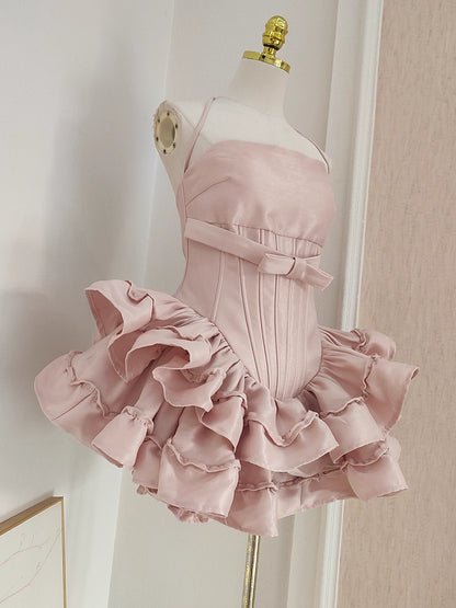 Pink Ruffle Coquette Dress