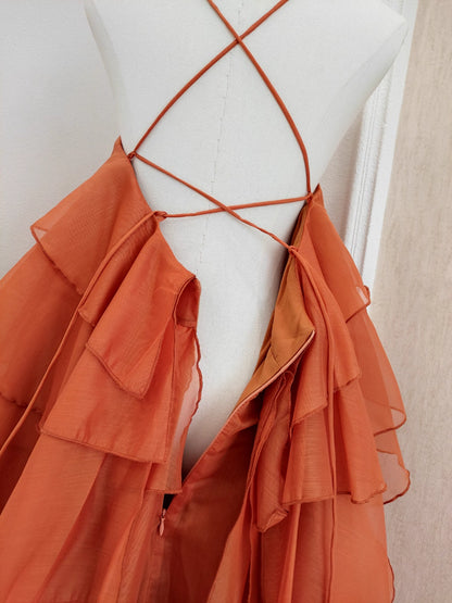Orange Long Dress