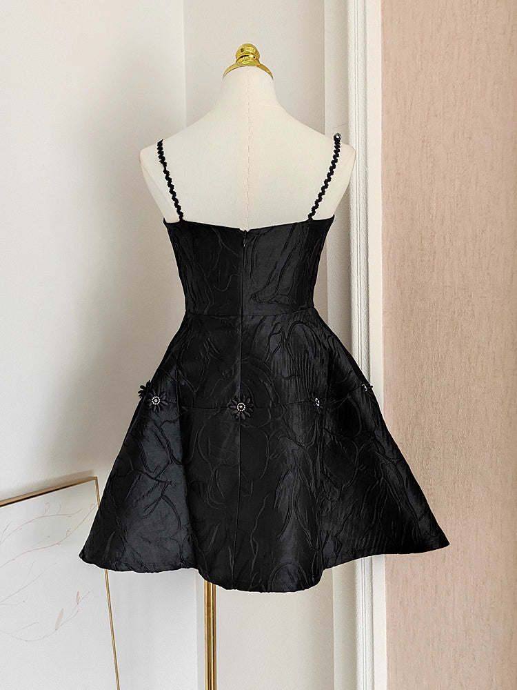 Black Flower Dress