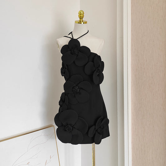 Black Flower Dress