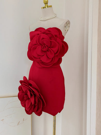 Red Flower Dress
