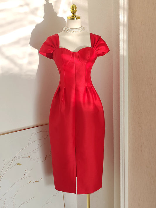 Red Filipiniana Dress